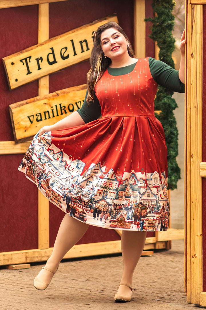 PREORDER - Amanda Christmas Market Dress - Estimated dispatch 3rd of November