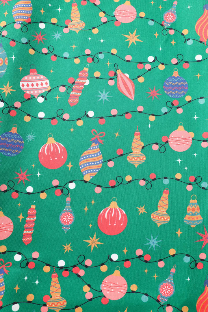 INSTOCK - Scarlette Green Bauble Swing Dress