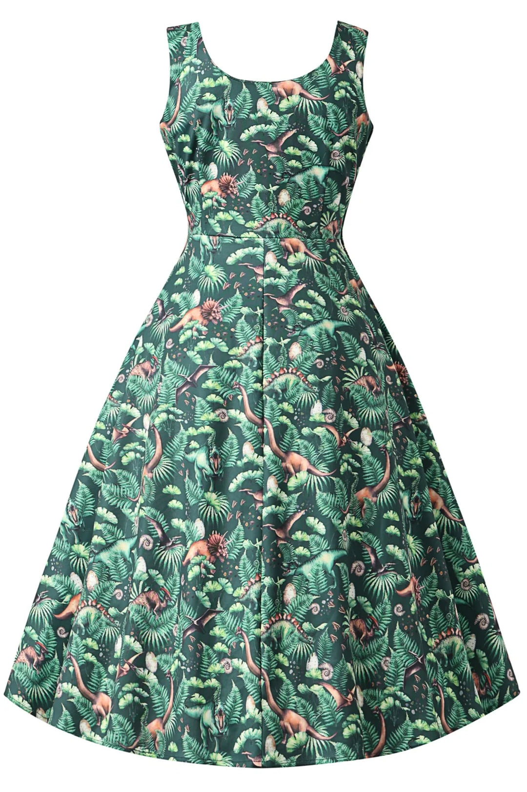 PREORDER - Cordelia Jurassic Dinosaur Aline Dress - Expected dispatch 13th of October