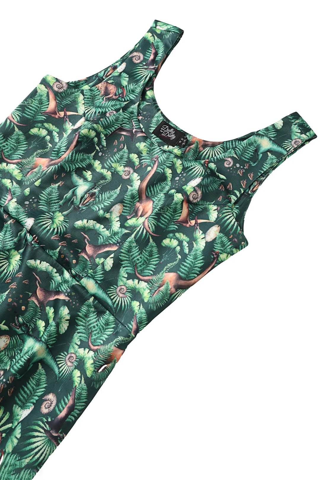 PREORDER - Cordelia Jurassic Dinosaur Aline Dress - Expected dispatch 13th of October