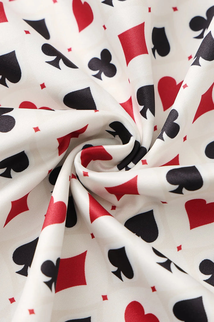 PREORDER - Cordelia Playing Card Aline Dress - Expected dispatch 13th of October