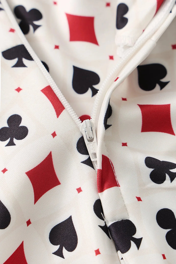 PREORDER - Cordelia Playing Card Aline Dress - Expected dispatch 13th of October