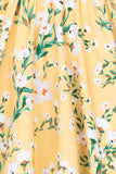 Yellow Floral Swing Dress