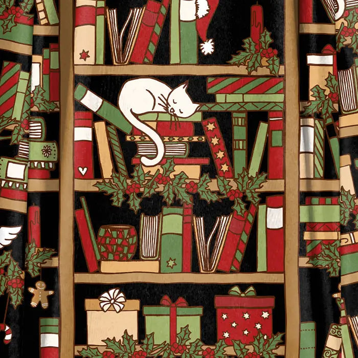 PREORDER - Lyra Dress - Festive Bookcase - Expected dispatch date 26th November