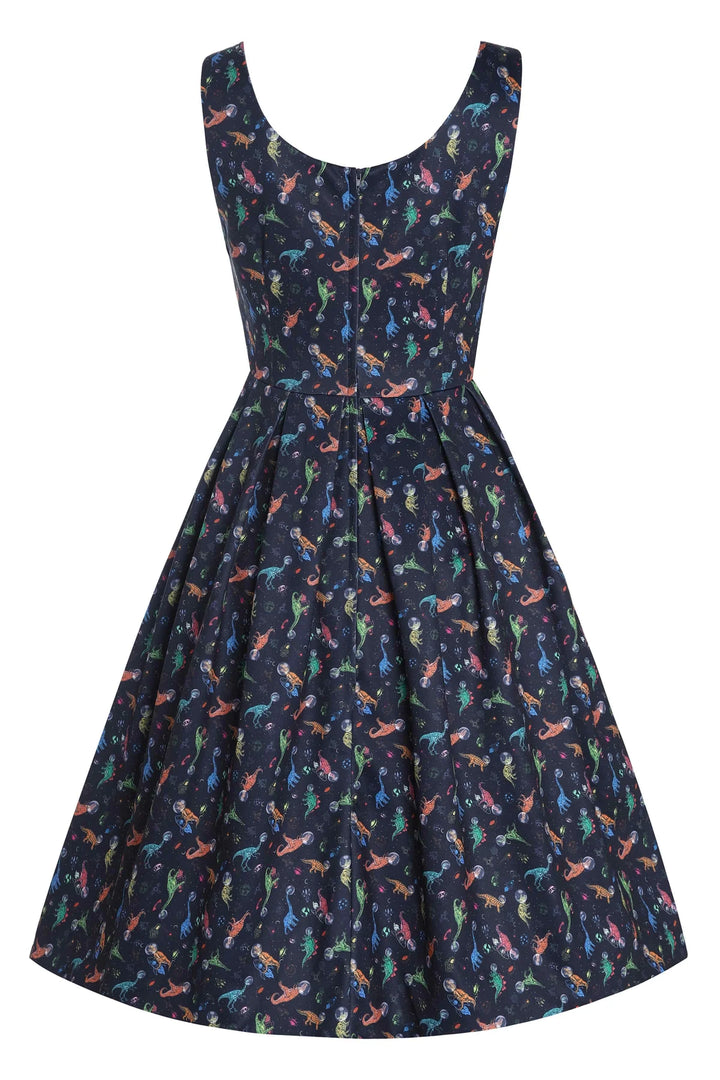 PREORDER - Amanda Space Dinosaur Dress - Estimated dispatch 9th of October