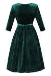 Lyra Dress - Emerald Velvet