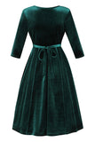 Lyra Dress - Emerald Velvet