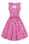 Fuchsia Floral Tea Dress