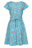 Teal Rose Day Dress