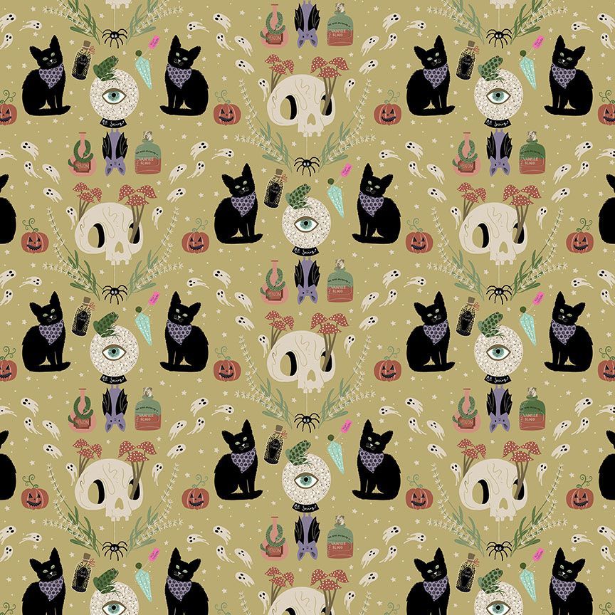 PREORDER - Elizabeth Dress in Mystical Cats - Estimated dispatch 30th July