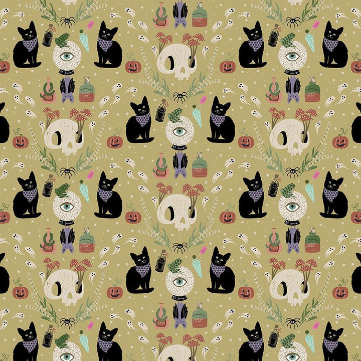 PREORDER - Elizabeth Dress in Mystical Cats - Estimated dispatch 30th July