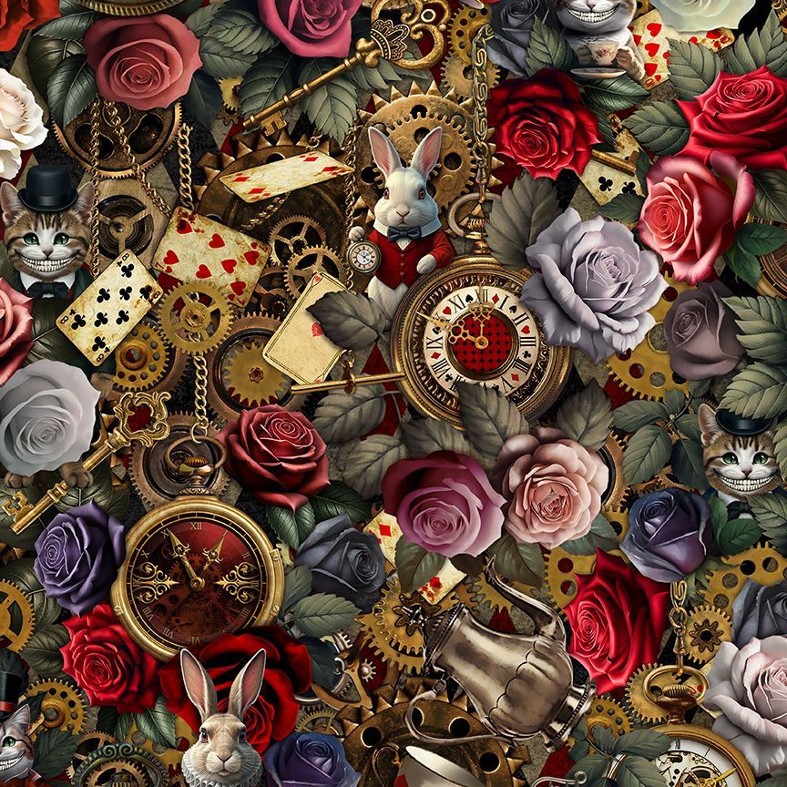 PREORDER - Dark Wonderland Vintage Dress - Estimated dispatch 11th of August
