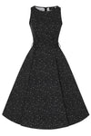 Black Leopard Hepburn Dress