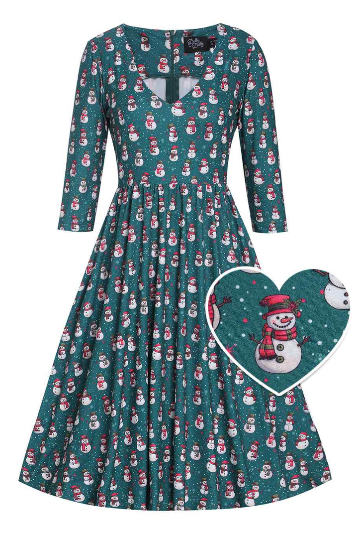 PREORDER - Billie Snowman Dress - Estimated dispatch 5th of November