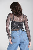 Hello Goodbye Mesh Top