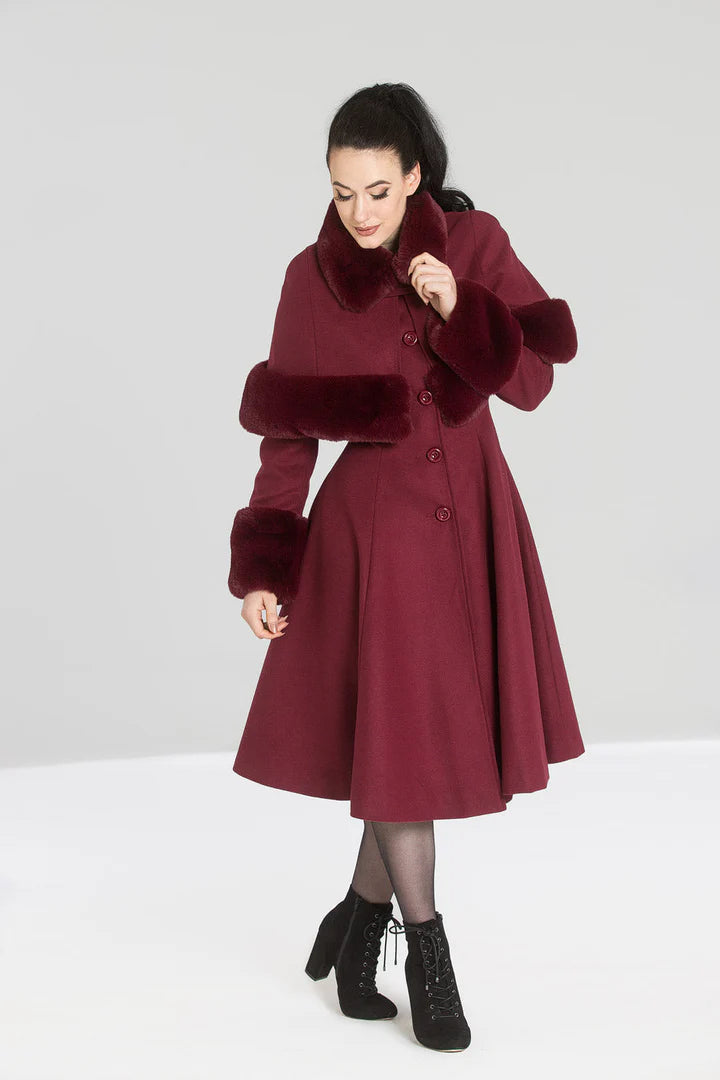 PREORDER - Burgundy Capulet Coat - Estimated dispatch 30th of June
