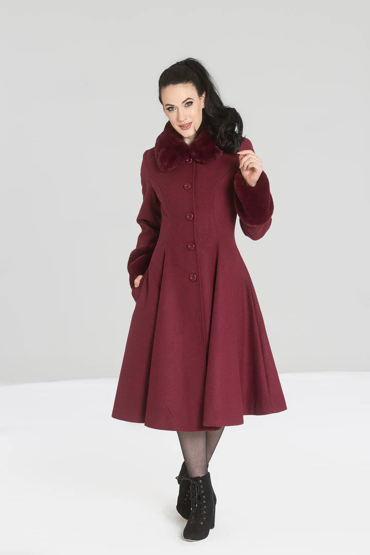 PREORDER - Burgundy Capulet Coat - Estimated dispatch 30th of June