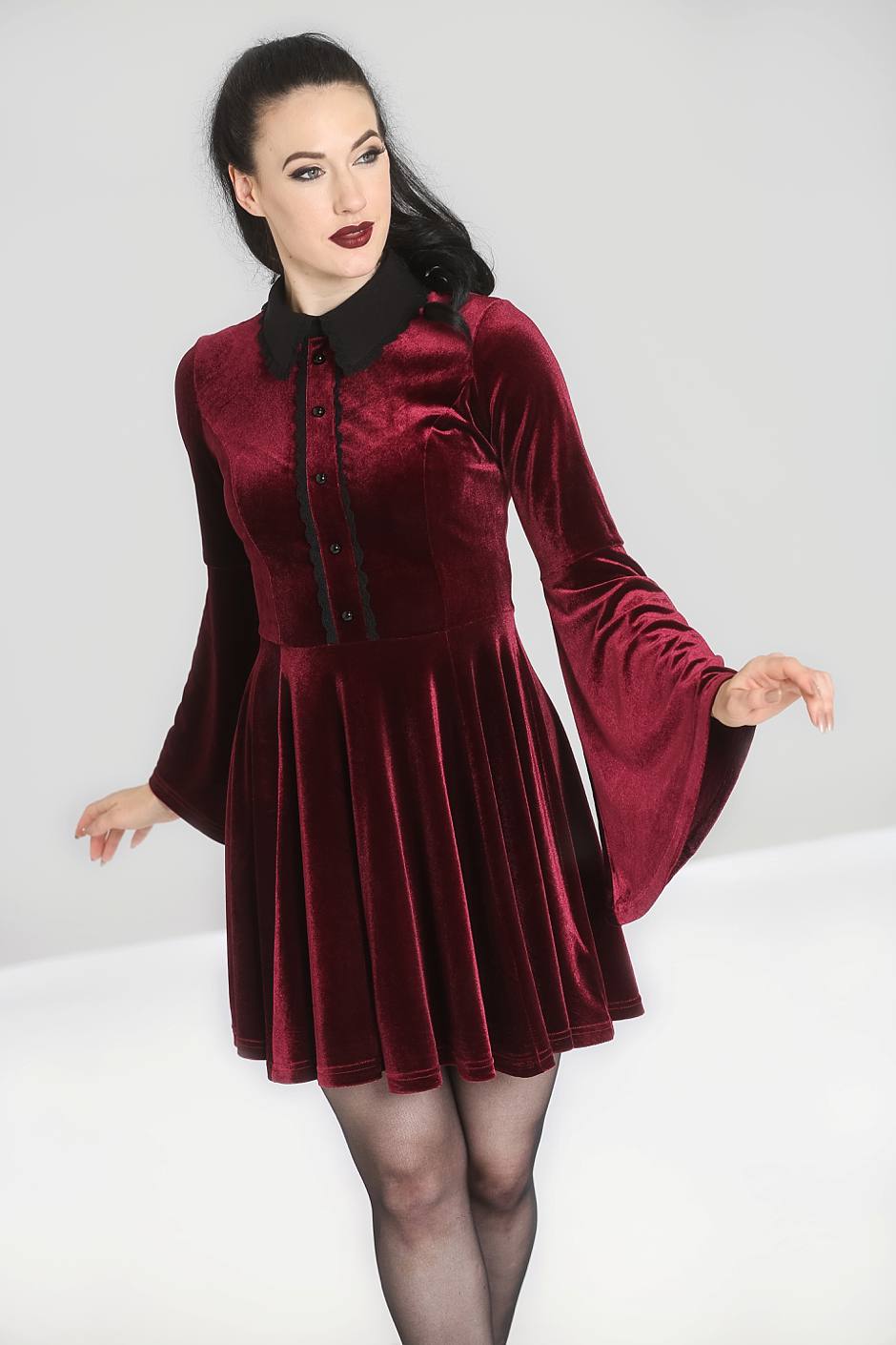 PREORDER - Wine Prudence Dress - Estimated dispatch 30th of June
