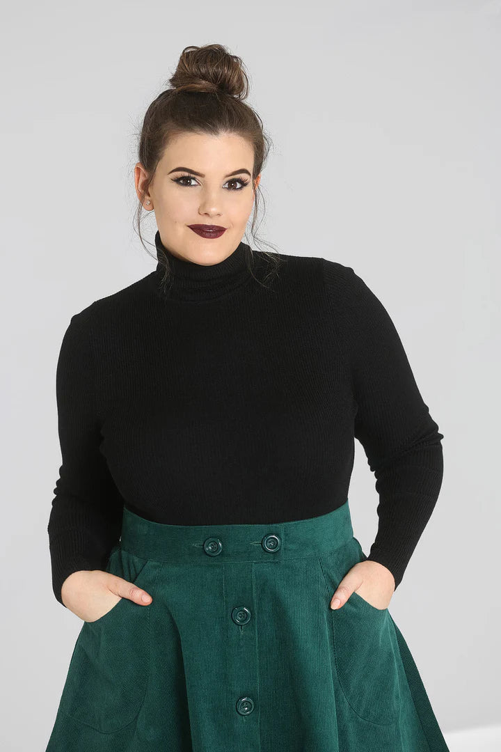 Spiros Long Sleeve Top - Black - Preorder for dispatch 6th August