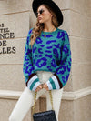 Cure Knit - Blue Leopard