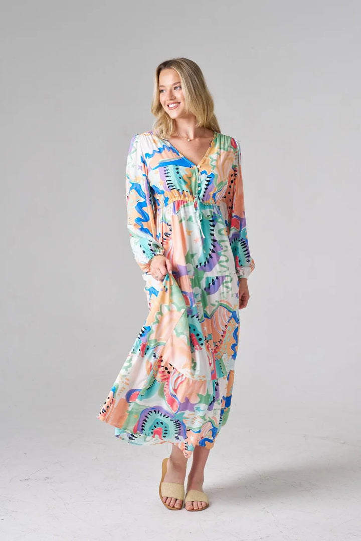 PREORDER - Kayelani Summer Waves Dress - Estimated dispatch 11th of November