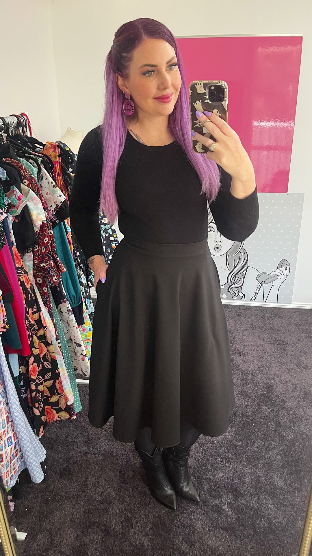 Charlotte Nova Skirt in Black