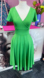 Mimi Swing Dress - Green Sparkle