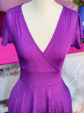 Mimi Swing Dress - Purple Sparkle - Preorder for dispatch 20th December