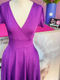 Mimi Swing Dress - Purple Sparkle