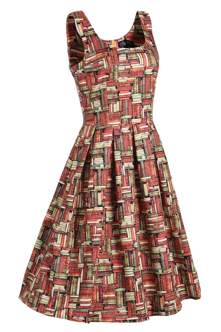PREORDER - Amanda Book Print Dress - Expected dispatch 6th of August