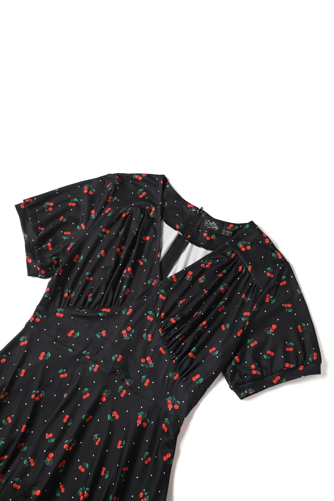 PREORDER - Julia Retro Black Cherry Tea Dress - Estimated dispatch 18th of June