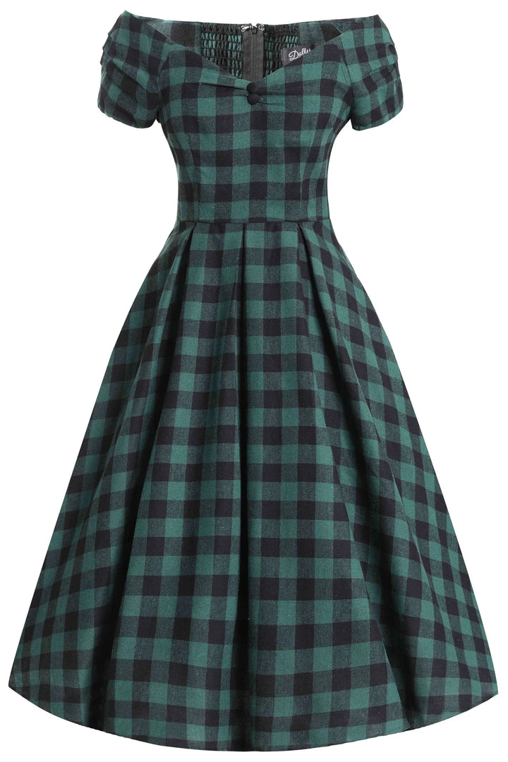 Lily Green and Black Swing Dress