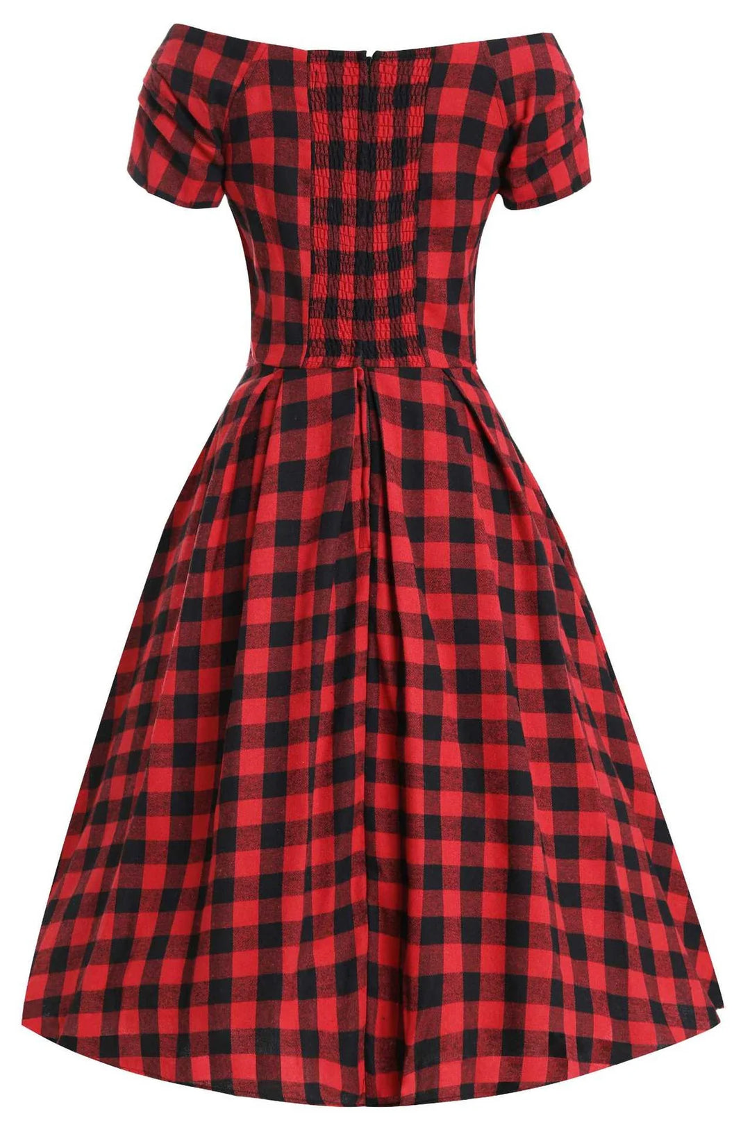 Lily Red and Black Swing Dress