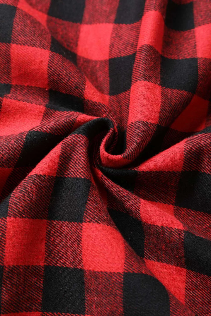 Lily Red and Black Swing Dress