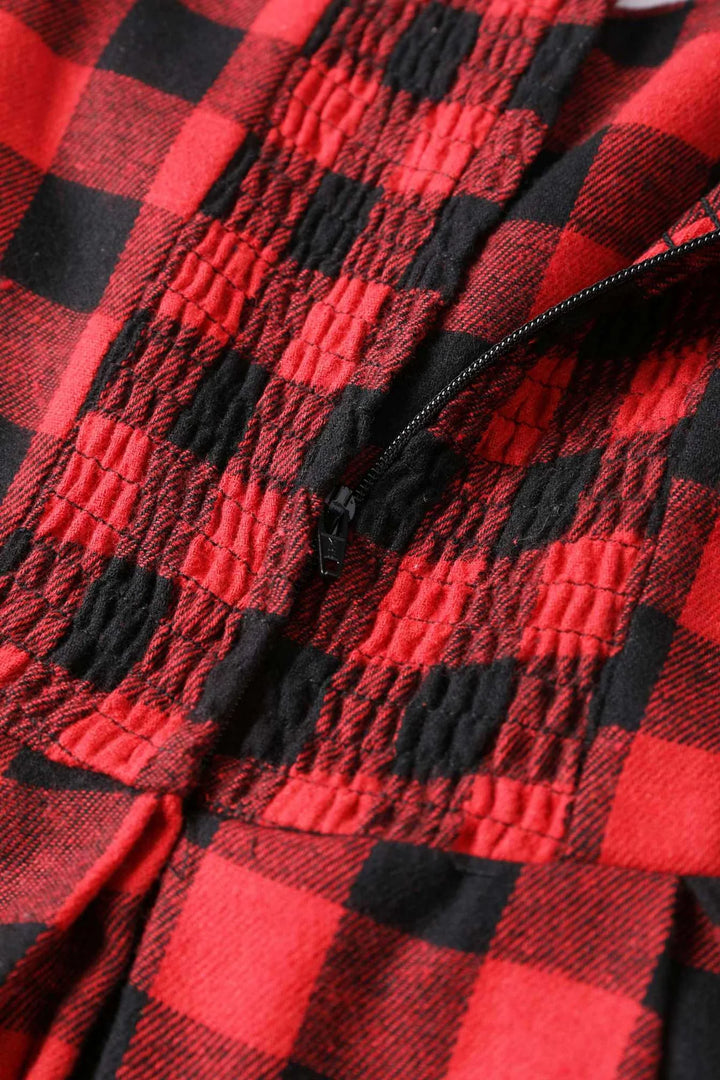 Lily Red and Black Swing Dress