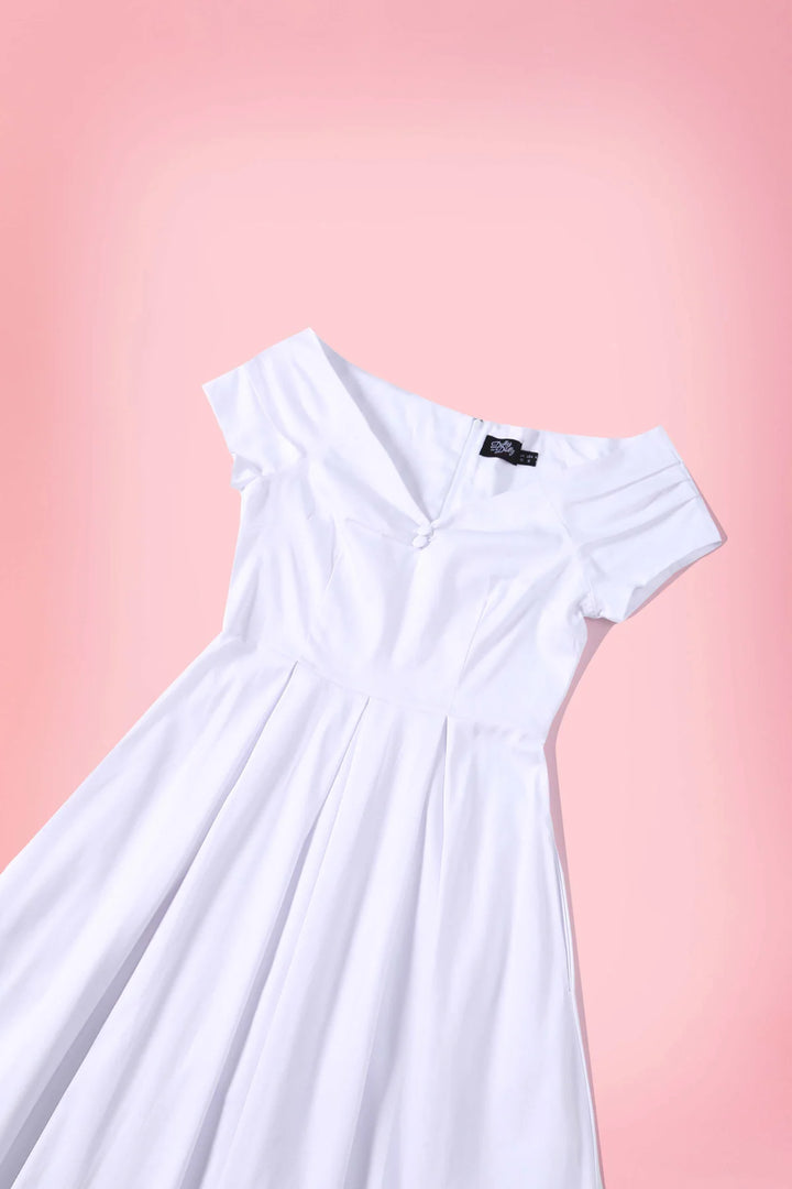 PREORDER - Lily White Swing Dress - Expected dispatch 15th of September