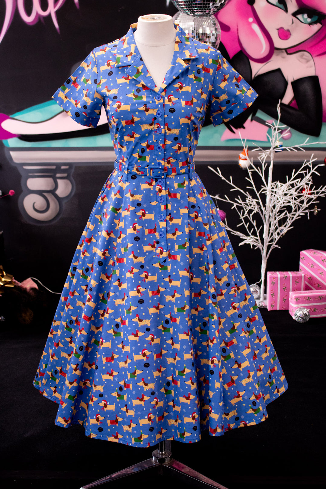 INSTOCK - Peggy Swing Dress - Long Dog's Christmas