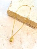 Lock Charm Gold Plated Necklace
