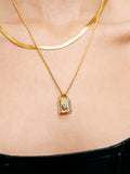 Lock Charm Gold Plated Necklace