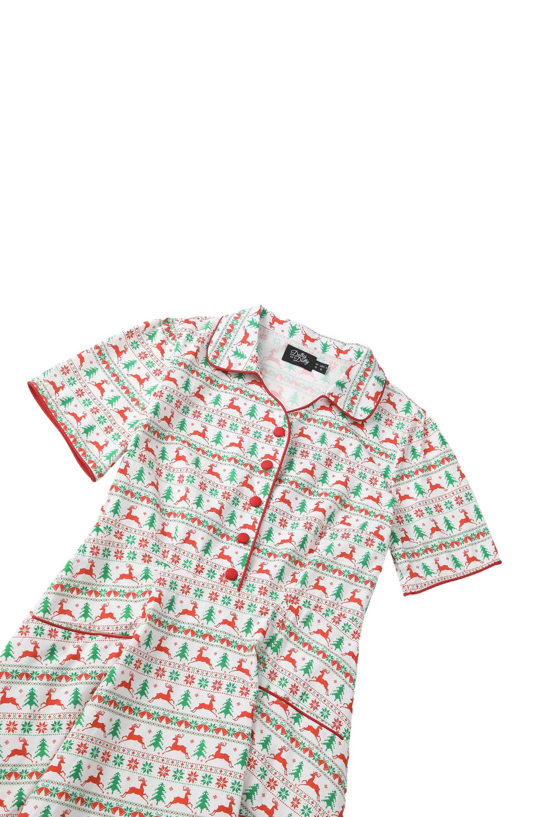 PREORDER - Penelope Christmas Reindeer Shirt Dress - Expected dispatch 10th of November