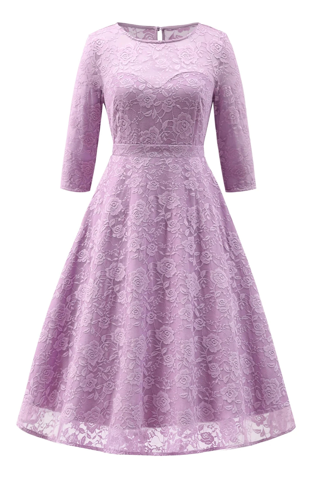 PREORDER - Madeline Long Sleeve Lace Dress in Lilac - Expected dispatch 13th of August
