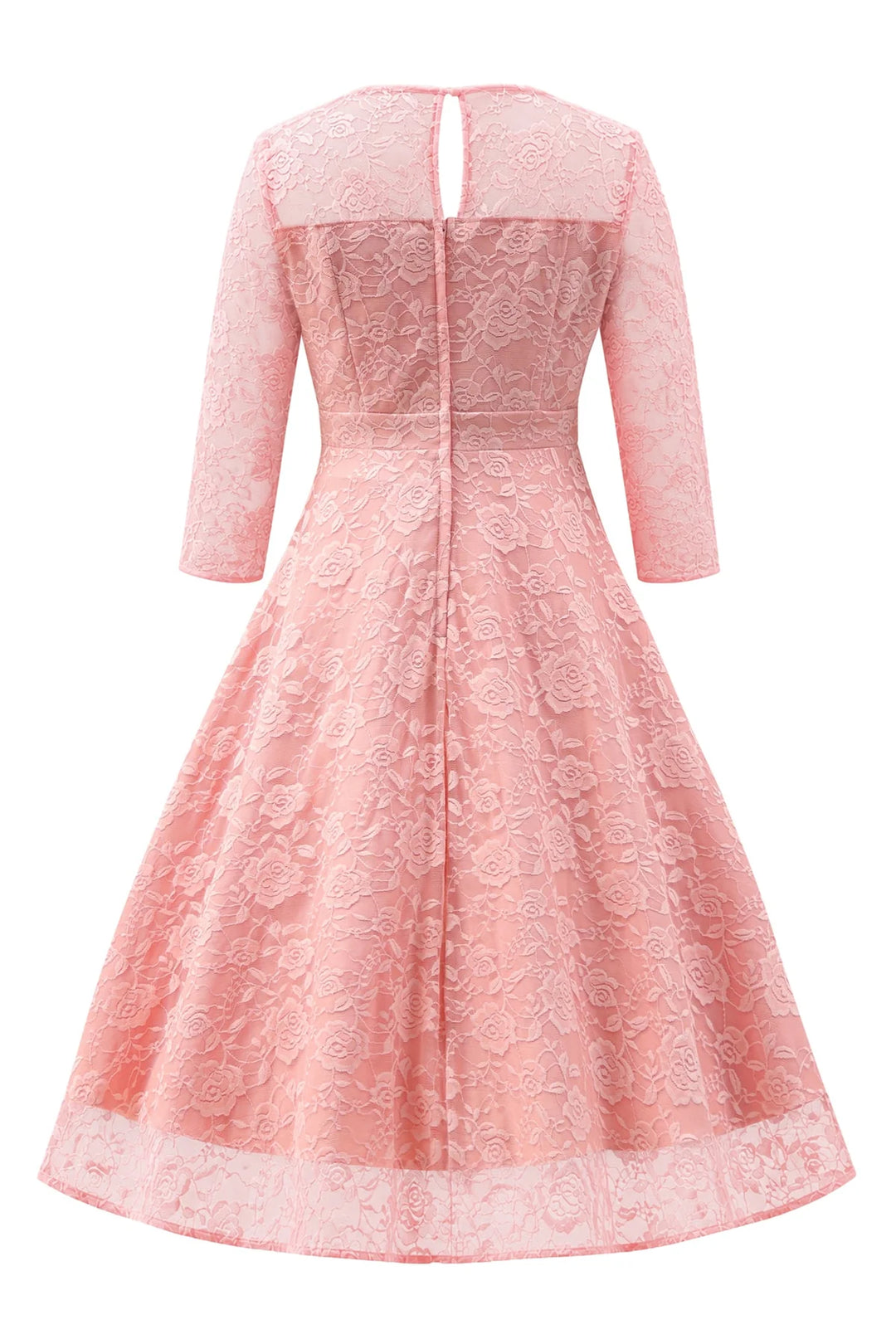PREORDER - Madeline Long Sleeve Lace Dress in Mauve - Expected dispatch 13th of August