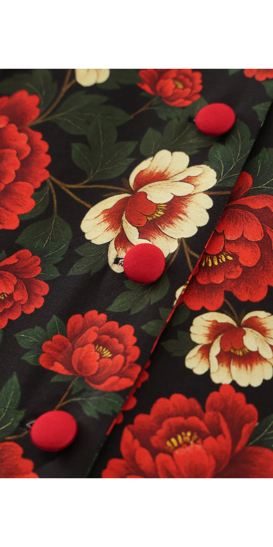 PREORDER - Mollie Black Snake & Rose Shirt Dress - Expected dispatch 1st of July