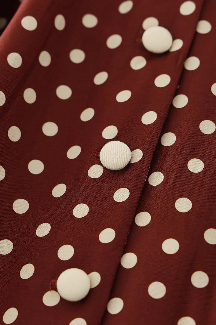 Mollie Brown Polka Shirt Dress