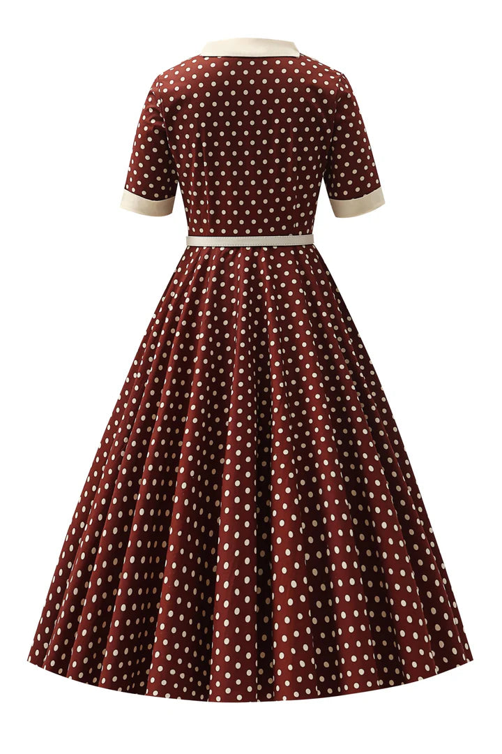 Mollie Brown Polka Shirt Dress