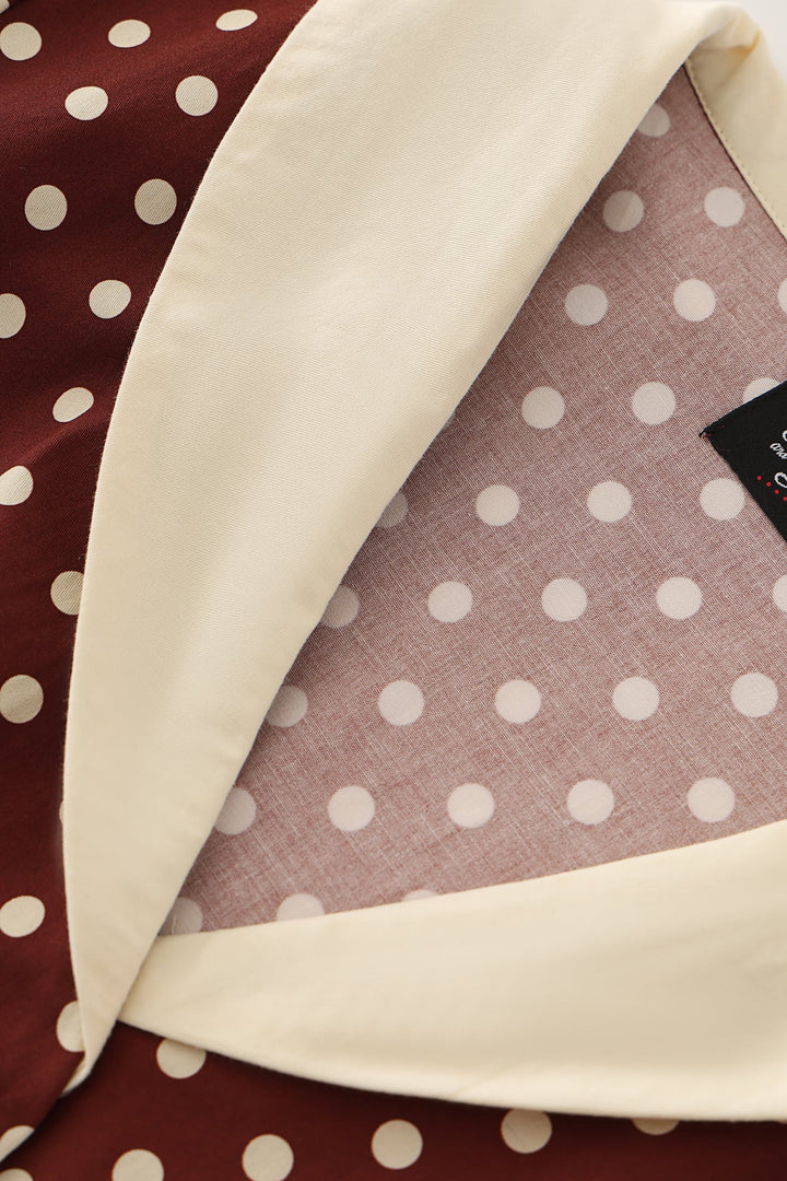 Mollie Brown Polka Shirt Dress
