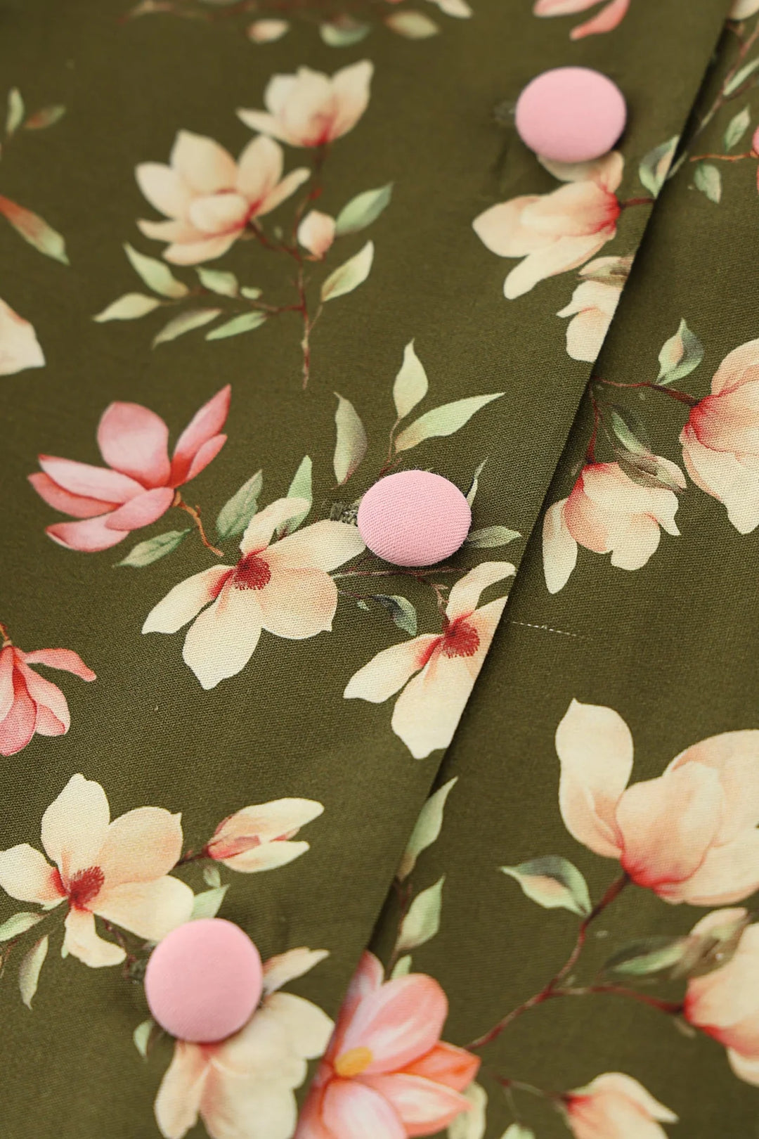PREORDER - Mollie Green Magnolia Shirt Dress - Expected dispatch 1st of July