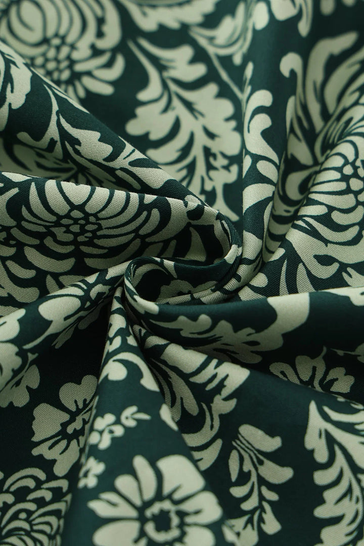 PREORDER - Mollie Green Victorian Floral Shirt Dress - Expected dispatch 1st of September