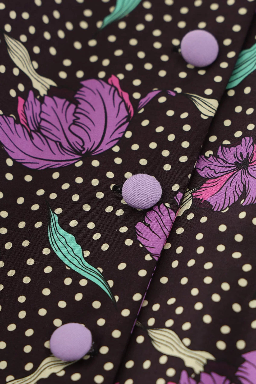 PREORDER - Mollie Purple Floral Shirt Dress - Expected dispatch 1st September