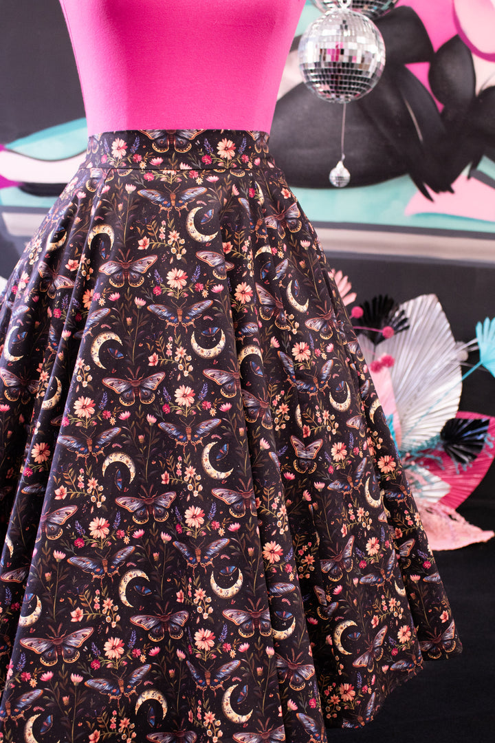 Iris Swing Skirt - Moonlight Bloom